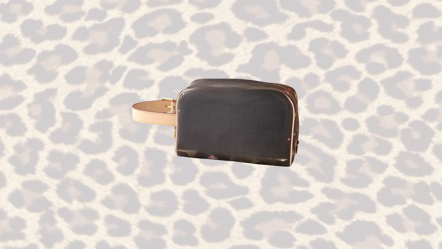 colorful makeup tote
