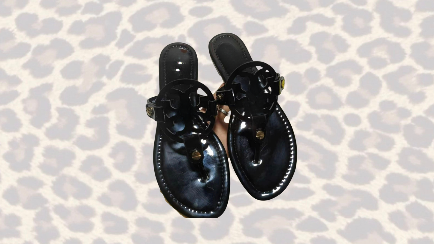 Shiny sandals