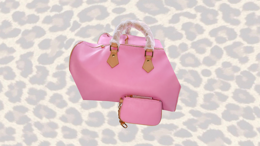 Pink duffle