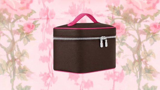 pink makeup bag