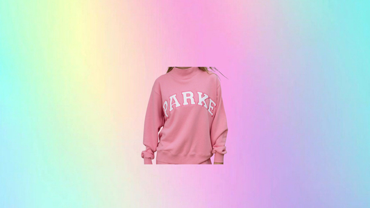 Pink mock neck