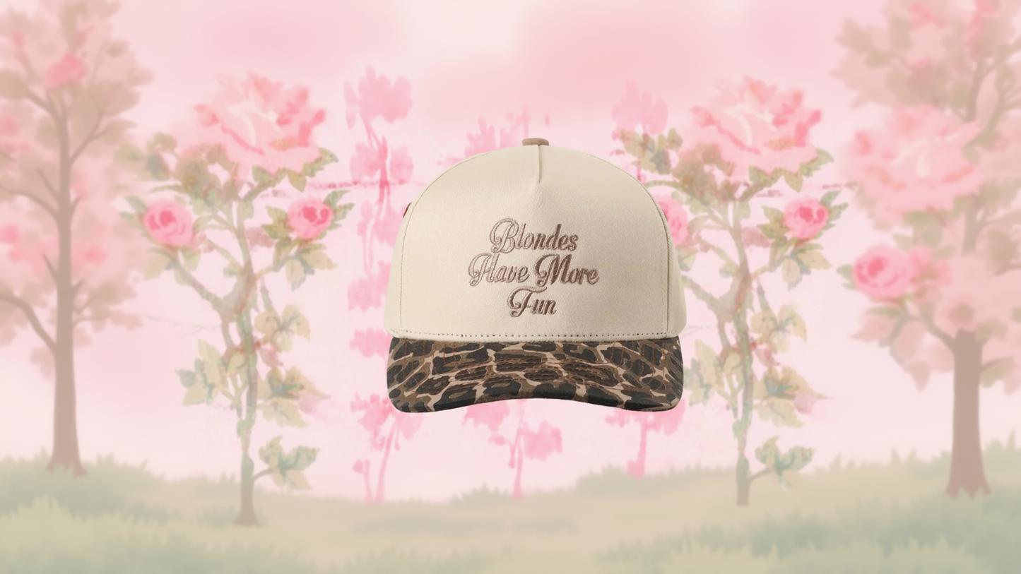 Blondes have more fun trucker hat